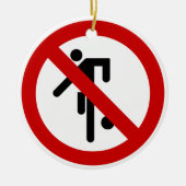 NO Ball Games ⚠ Thai Park ⚠ Keramisch Ornament (Voorkant)