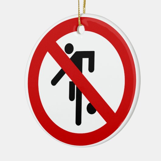 NO Ball Games ⚠ Thai Park ⚠ Keramisch Ornament (Links)