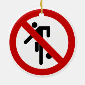NO Ball Games ⚠ Thai Park ⚠ Keramisch Ornament (Achterkant)