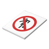 NO Ball Games ⚠ Thai Park ⚠ Notitieblok (Linkerzijde)