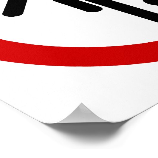 NO Ball Games ⚠ Thai Park ⚠ Poster (Hoek)