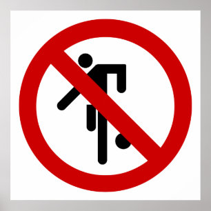 NO Ball Games ⚠ Thai Park ⚠ Poster