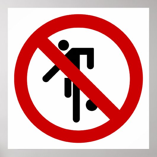 NO Ball Games ⚠ Thai Park ⚠ Poster (Voorkant)