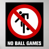 NO Ball Games ⚠ Thai Park ⚠ Poster (Voorkant)