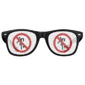 NO Ball Games ⚠ Thai Park ⚠ Retro Zonnebril (Voorkant)