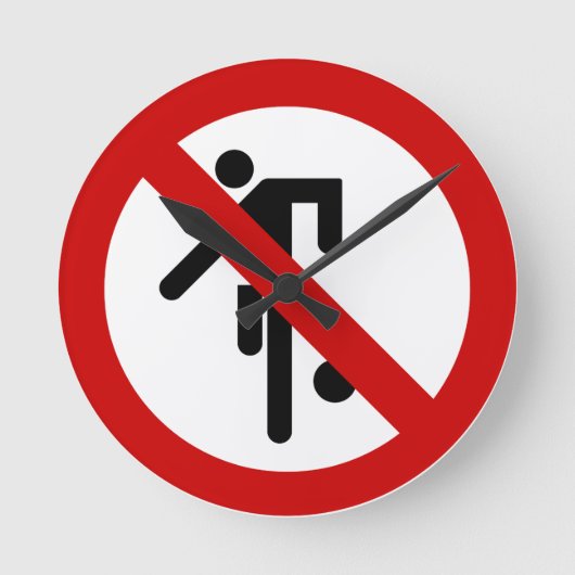 NO Ball Games ⚠ Thai Park ⚠ Ronde Klok (Voorkant)