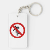 NO Ball Games ⚠ Thai Park ⚠ Sleutelhanger (achterkant)