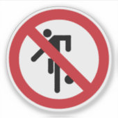 NO Ball Games ⚠ Thai Park ⚠ Sticker (Voorkant)