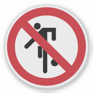 NO Ball Games ⚠ Thai Park ⚠ Sticker