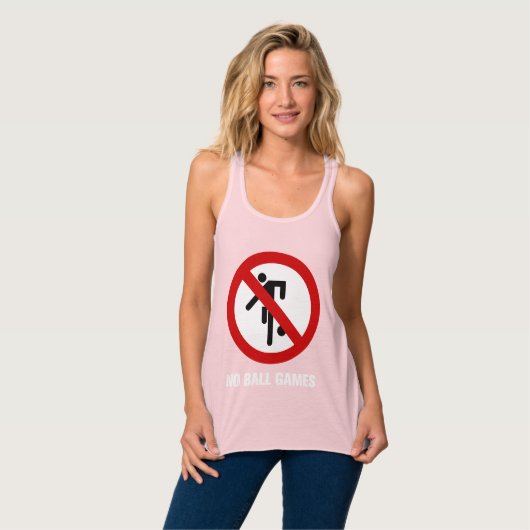 NO Ball Games ⚠ Thai Park ⚠ Tanktop (Volledige Voorkant)