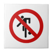 NO Ball Games ⚠ Thai Park ⚠ Tegeltje (Voorkant)