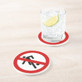 NO Ball Games ⚠ Thai Park ⚠ Zandsteen Onderzetter (Zijkant)