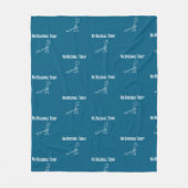 No Baseball Today Sad Stick Figure Baseball lovers Fleece Deken (Voorkant)