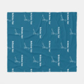 No Baseball Today Sad Stick Figure Baseball lovers Fleece Deken (Voorkant (Horizontaal))