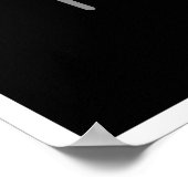 NO BEDANKT Typografie Art Poster (Hoek)