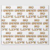 NO BEER NO LIFE CADEAUPAPIER (Vlak)