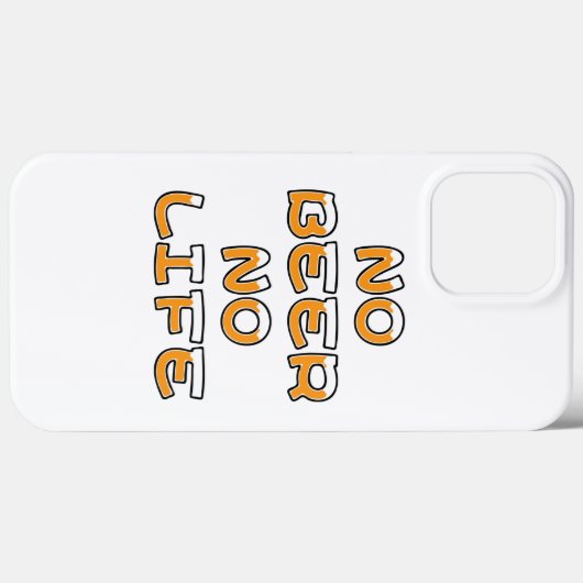 NO BEER NO LIFE Case-Mate iPhone CASE (Achterkant (horizontaal))