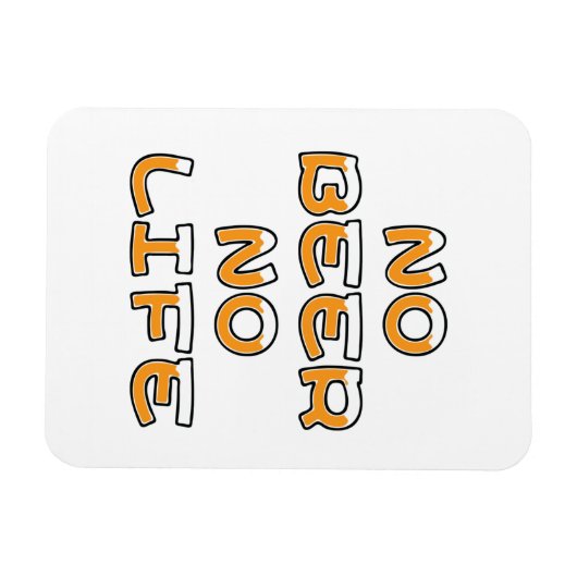 NO BEER NO LIFE MAGNEET (Horizontaal)