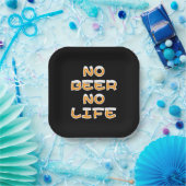 NO BEER NO LIFE PAPIEREN BORDJE (Feest)