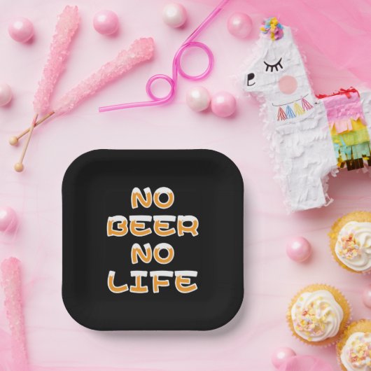 NO BEER NO LIFE PAPIEREN BORDJE (Feest)