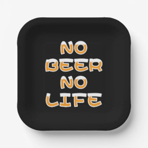 NO BEER NO LIFE PAPIEREN BORDJE