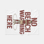 No Bench Warming Here Soccer Fan Novelty Graphic  Fleece Deken (Voorkant (Horizontaal))