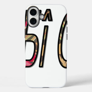 "No Bigiji" Tekstkunst Afdrukken iPhone 16 Plus Hoesje