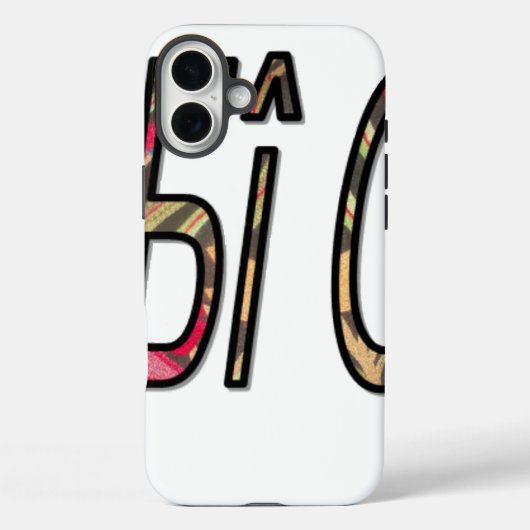 "No Bigiji" Tekstkunst Afdrukken Case-Mate iPhone Case (Achterkant)