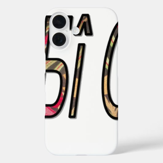 "No Bigiji" Tekstkunst Afdrukken Case-Mate iPhone Case (Achterkant)