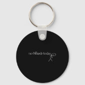 No Billiards Today Fun Billiards Funny Ol Billiard Sleutelhanger (Voorkant)