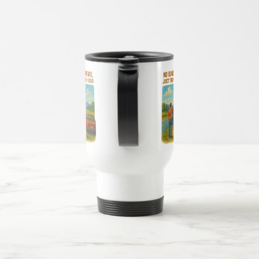 No Boardrooms/Open Road Travel Mug | Add Text/Name Reisbeker (Handvat)