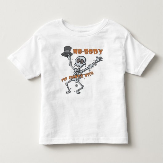 "NO-BODY" Childrens Halloween Toddler Shirt (Voorkant)