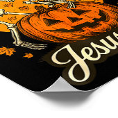 No Bones About It Jesus Saves Christian Halloween  Poster (Hoek)