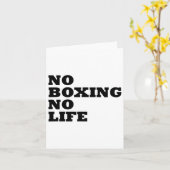 No Boxing No Life Shirt Kaart (Gele Bloem)