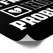 No Boyfriend No Problem Sarcasm Valentine Valentin Poster (Hoek)