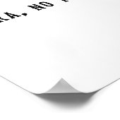 No Bra No Panties Funny Adult Womens  Poster (Hoek)