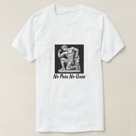 No Brain No Gain T-shirt | (Design voorkant)