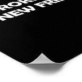 No Broke Boys No New Friends Funny Sy Baddie  Poster (Hoek)