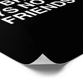 No Broke Boys No New Friends Funny Techno Edm Fest Poster (Hoek)