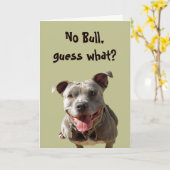 No Bull Zeer Beste Vriend Kaart (Gele Bloem)