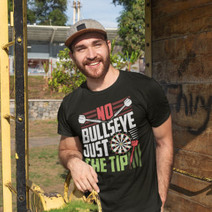 No Bullseye - Grappige darter T-shirt
