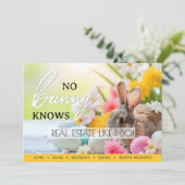 No Bunny Kent Vastgoedmakelaar Spring Briefkaart (Staand voorkant)
