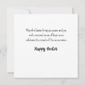 No Bunny Loves Me Like Jesus Greeting Card (Achterkant)