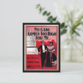 No Cake Comes Too High, bladmuziek 1899  Briefkaart (Staand voorkant)