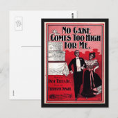 No Cake Comes Too High, bladmuziek 1899  Briefkaart (Voorkant / Achterkant)