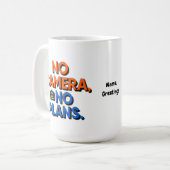 No Camera No Plans Creative Lifestyle Gift  Koffiemok (Voorkant links)
