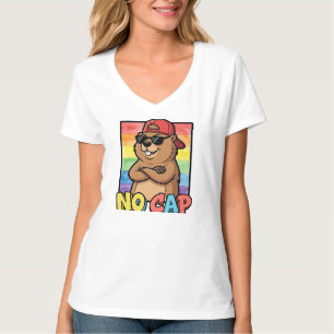 No Cap Capybara – Grappig Capybara Meme Streetwear T-shirt