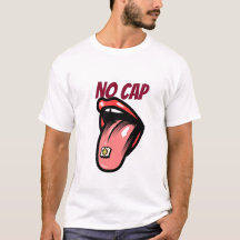 NO CAP creativiteit quote T-shirt