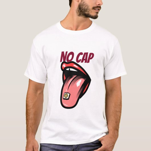 NO CAP creativiteit quote T-shirt (Voorkant)