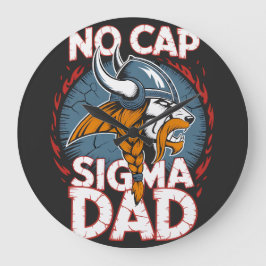 No Cap Sigma Dad Viking Graphic Tee for Fathers Grote Klok